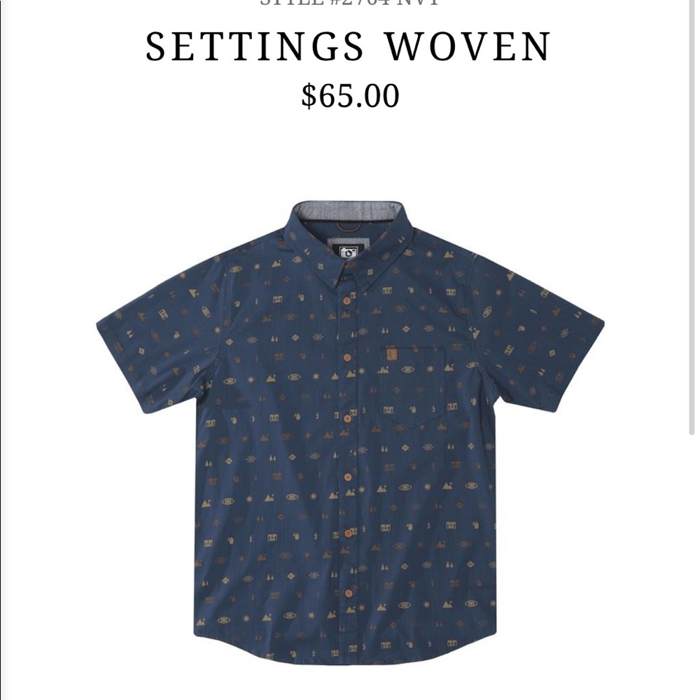 Hippy Tree Men’s Button Up in “Settings Woven” Size MEDIUM